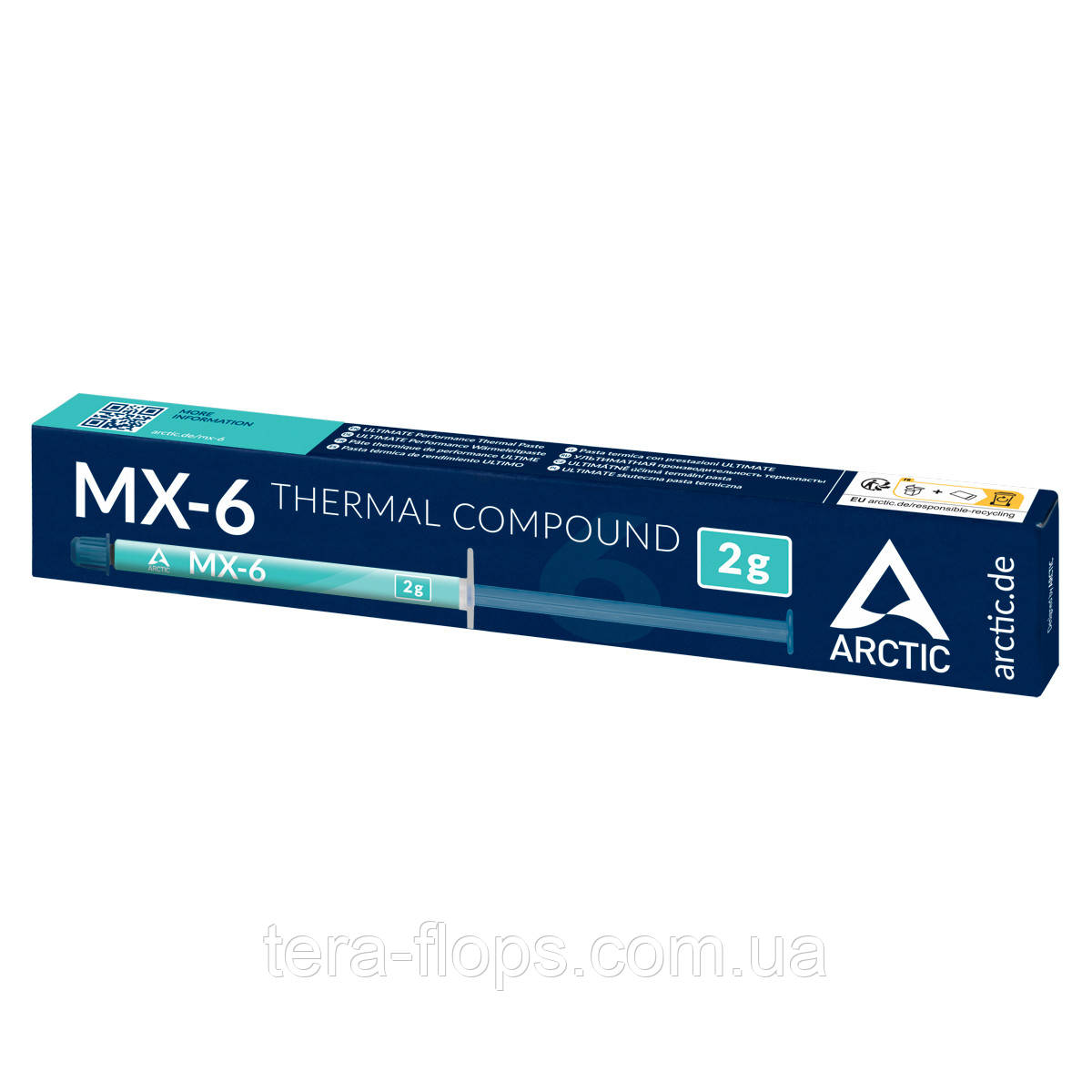 Термопаста Arctic MX-6. 2г (7.5W/m*k) (ACTCP00079A) (В)