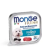 Консервы для собак Monge Fresh паштет из тунца 100 г