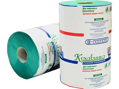 Рушники рулонні 80м Зелені 215х135 (300-відривів) ТМ Кохавинка FG