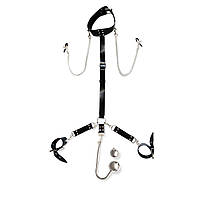 Бондажний набір з металевим анальним гаком Art of Sex Beatrice Bondage set with anal hook № 4 - SO8509