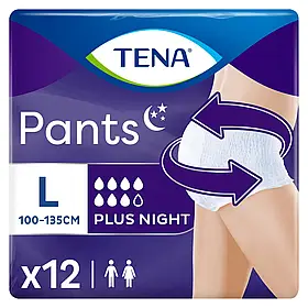 Труси-підгузки для дорослих Tena Pants Plus Night Large, 12 шт.