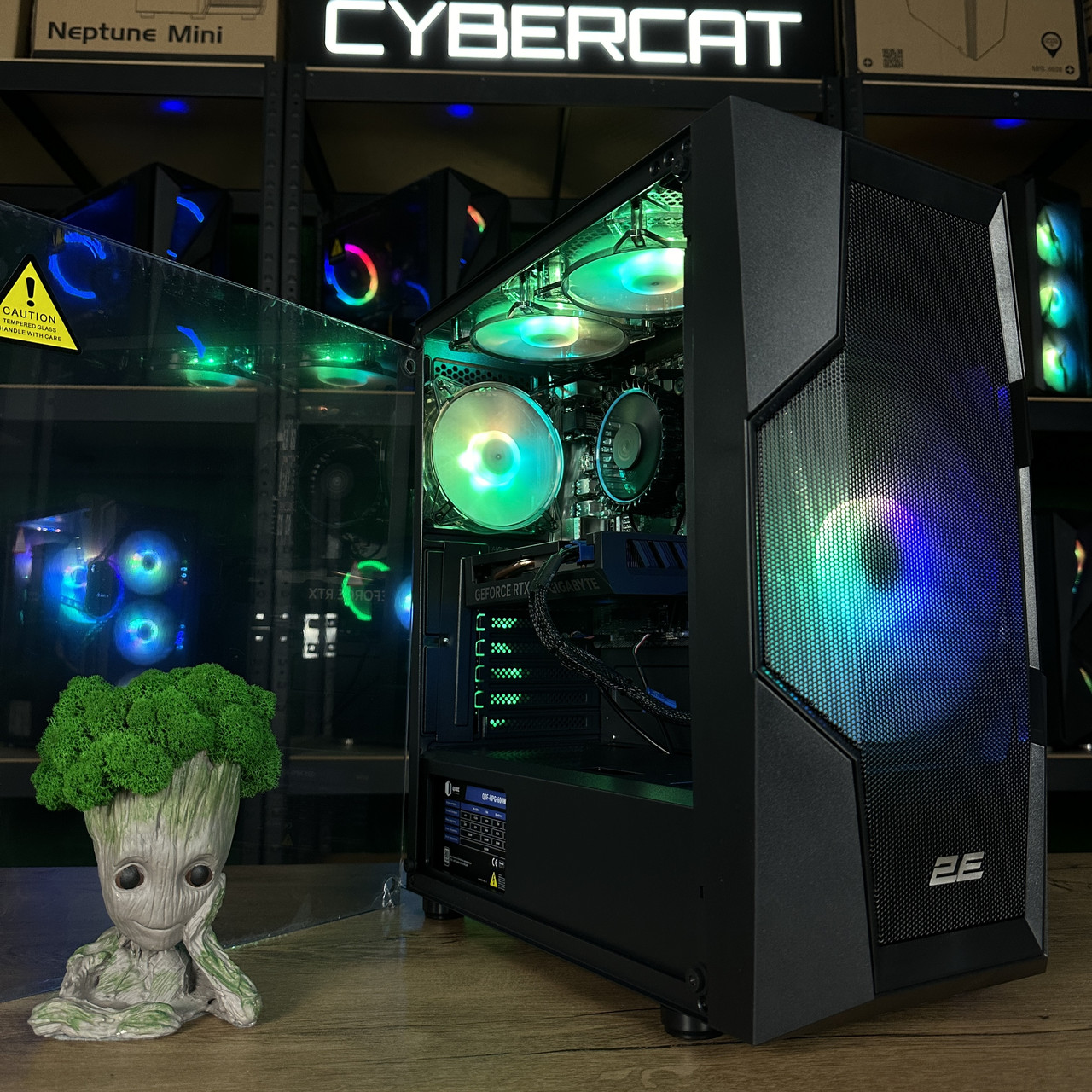 Аполлон! RTX 4060 NEW!!! i3-12100F до 4.3Ghz DDR4 | Магазин Гарантія 3 Роки! Ігровий Компютер ПК від CyberCat