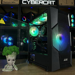 Цербер! Core i3-12100F | RX 5700 ХТ 8Gb | Магазин Гарантія 3 Роки! Ігровий Компютер ПК від CyberCat