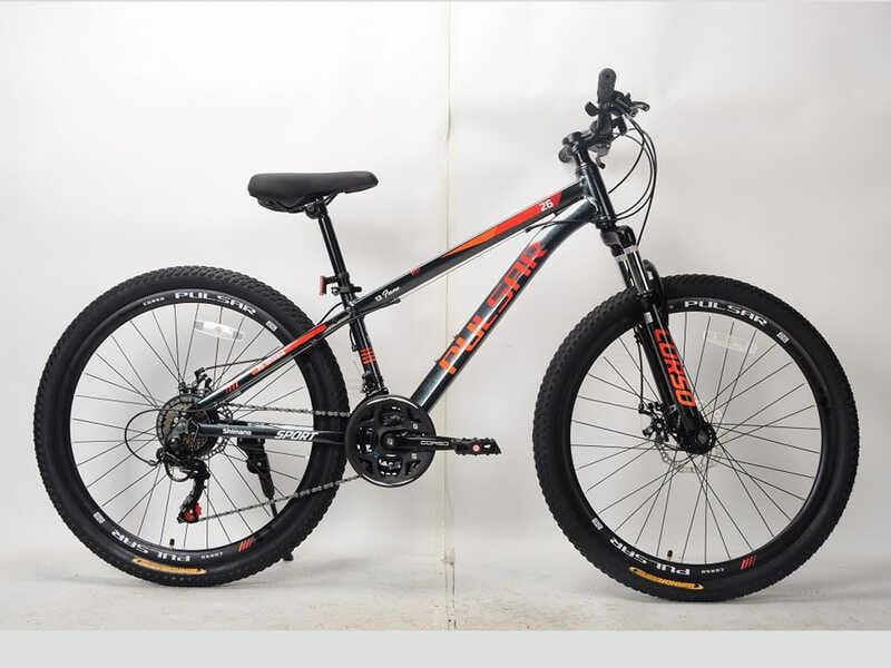 Велосипед Спортивний CORSO «PULSAR» 26" дюймів PL-26707 (1) рама алюмінієва 13’’, обладнання Shimano 21 швидкість, зібран на 75%