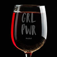 Келих для вина "GRL PWR", англійська, Крафтова коробка, фото 3
