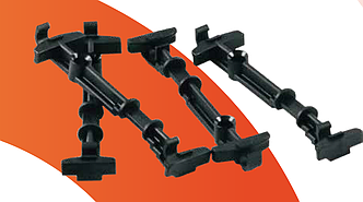 Фіксатор подвійний стіновий для труби ⌀ = 8 мм