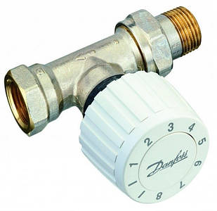 Вентіль Danfoss  RTL у комплекті з термостатичною головкою (прямий)