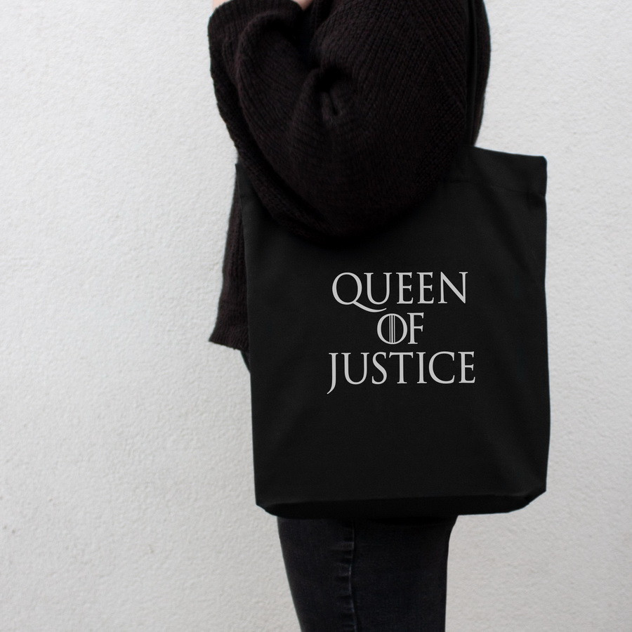 Екосумка GoT "Queen of justice", Чорний, Black, англійська, фото 1