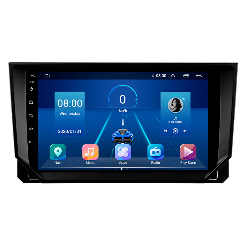 Штатна магнітола Lesko для SEAT Ibiza IV Рестайлінг 2 2015-2017 екран 9" 2/32Gb 4G Wi-Fi GPS Top Сеат Ібіца