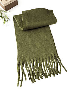 Шарф теплий зимовий Дреда оливка