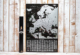 Скретч-карта "My Map Europe edition ENG", англійська