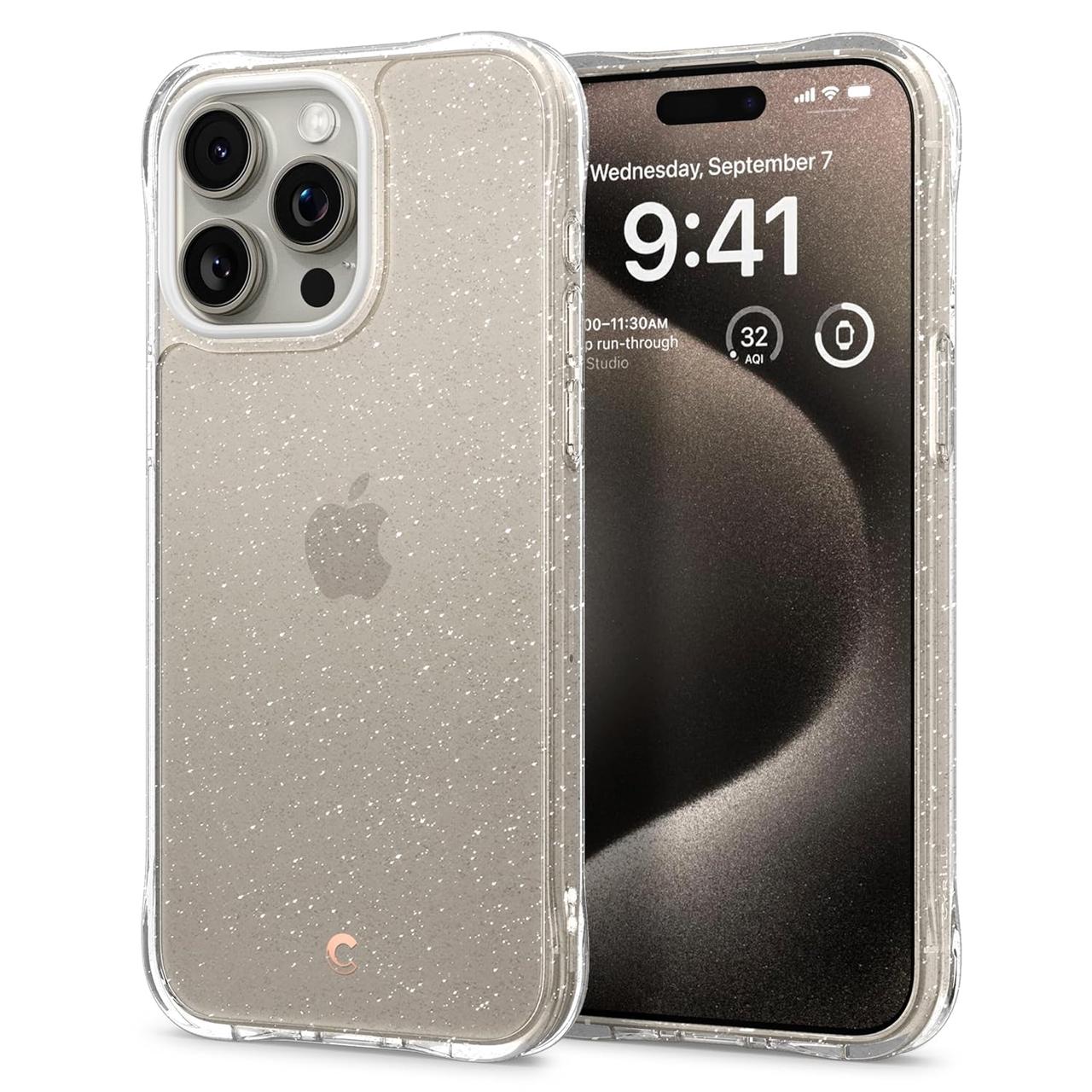Чохол Spigen для iPhone 15 Pro - CYRILL Cecile, Clear Glitter (‎ACS06764)