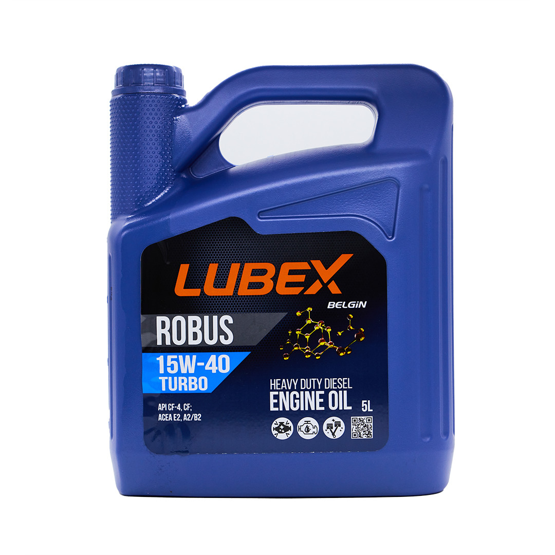 Моторне масло LUBEX ROBUS TURBO 15w40 5л (API CF-4; ACEA E2, MAN M 271; MB 228.1)