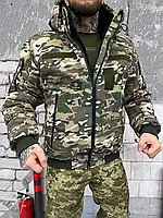 Армейская зимняя куртка Logos-Tac мультикам , военная зимняя куртка мультикам водооталкивающий рип-стоп