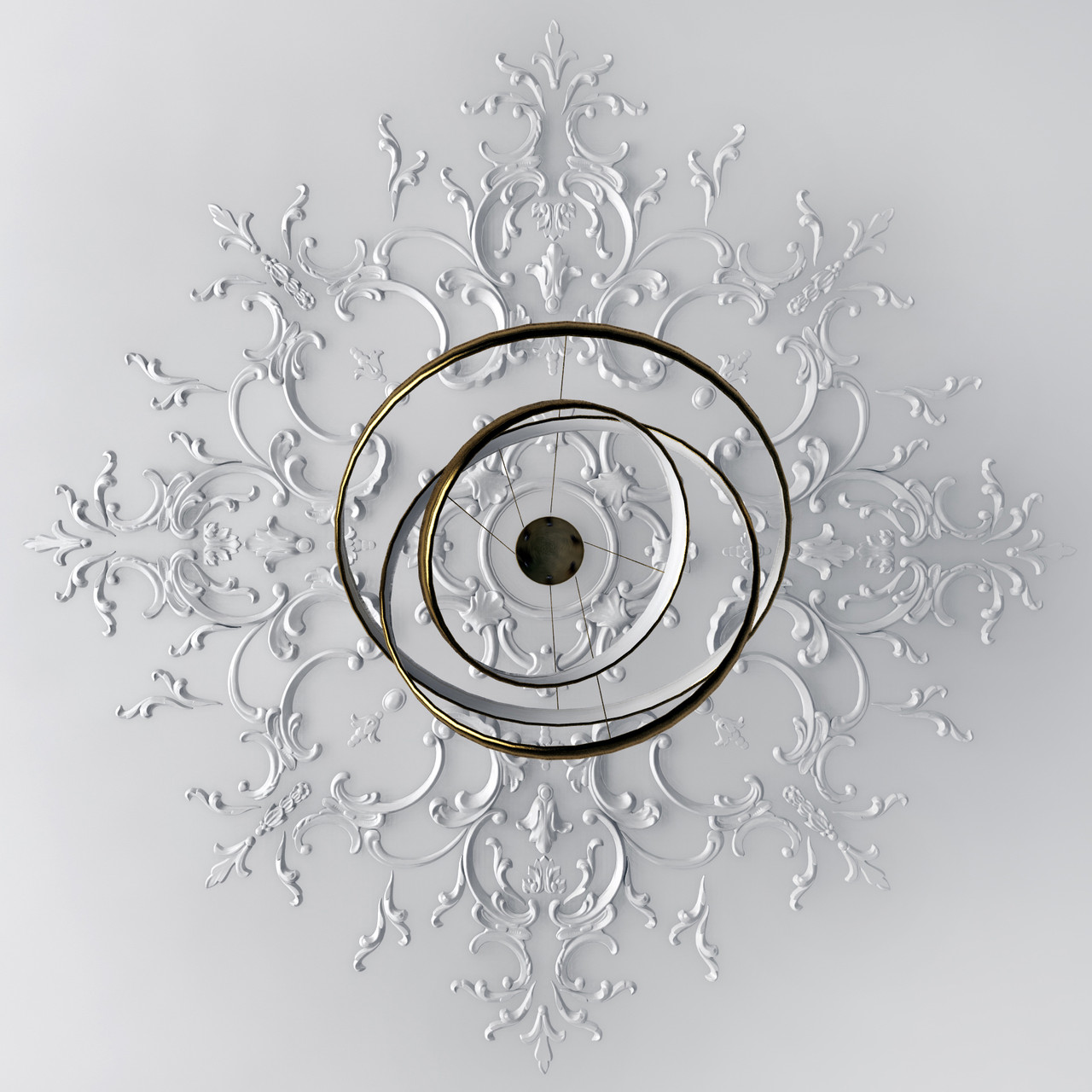 Набірна розетка з гіпсу, гіпсова розетка Нр-інд. 11 Ø1150 мм., фото 1