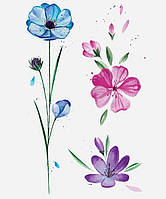 Временная татуировка "Весенние цветы" aiw4399