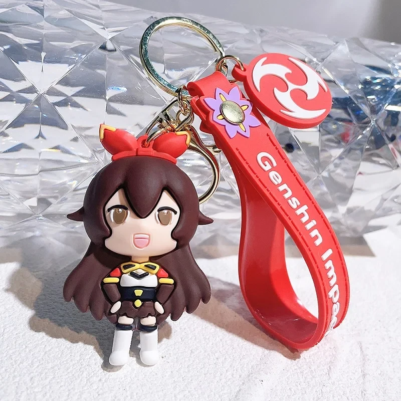 Силіконовий брелок із персонажем гри Genshin Impact Amber Амбер, фото 1