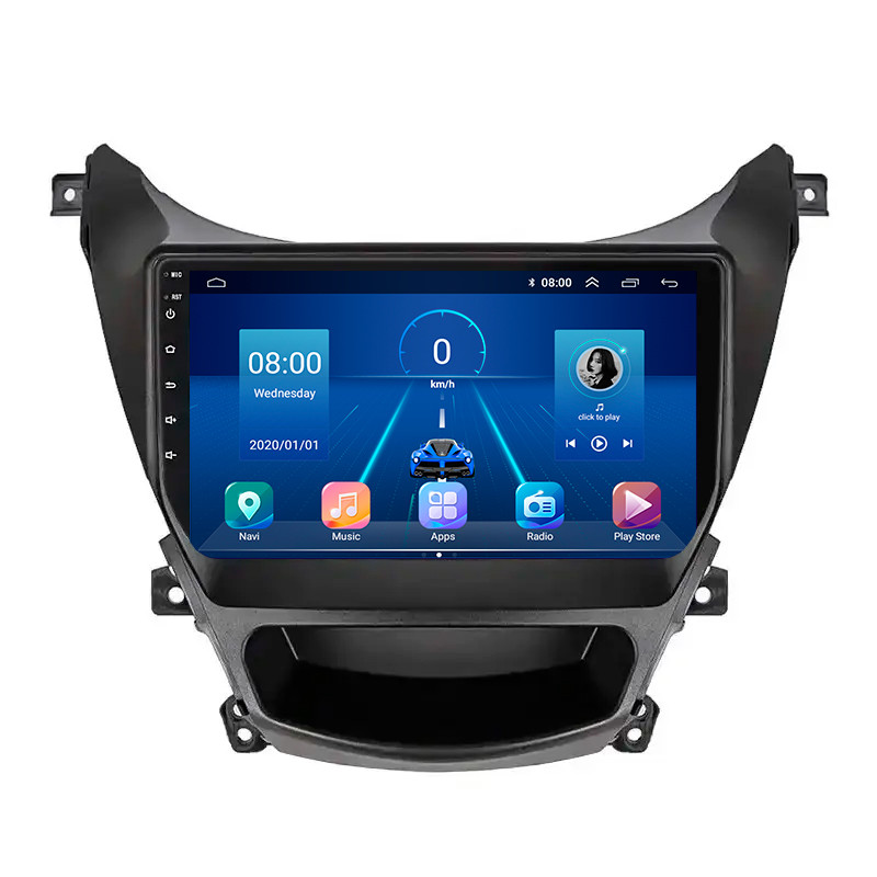 Штатна магнітола Lesko для Hyundai Avante V ver 2 2010-2015 екран 9" 6/128Gb 4G Wi-Fi GPS Top