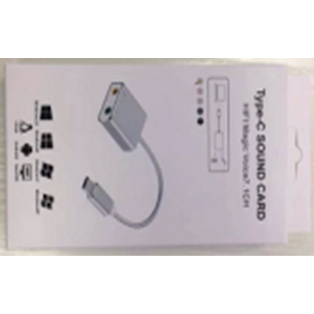 Адаптер переходник USB C To Sound Card - фото 1 - id-p2015410350