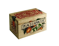 Черный чай Персик-абрикос Млесна деревянная коробка 100 г