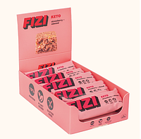 Протеиновый кето батончик Fizi Keto Protein Bar (45 g, strawberry + almond)