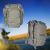 Рюкзак для рыбака Acropolis РР-2 из водоотталкивающего полиэстера D600, Туристический вещевой рюкзак хаки