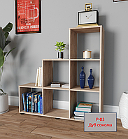 Стеллаж для дома,офиса / Полка для книг, игрушек из ДСП (в 4-х цветах) P-03