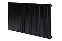 Горизонтальный дизайнерский радиатор отопления Terni // G 10/600 черный мат