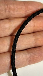 Шкіряний шнурок зі срібною застібкою