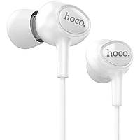 Навушники дротові з мікрофоном 3.5mm Earphones With Mic Hoco M3 White