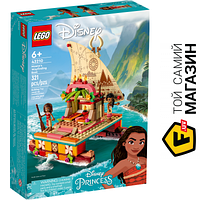 Конструктор LEGO Disney Princess Пошуковий човен Ваяни 321 деталей (43210)