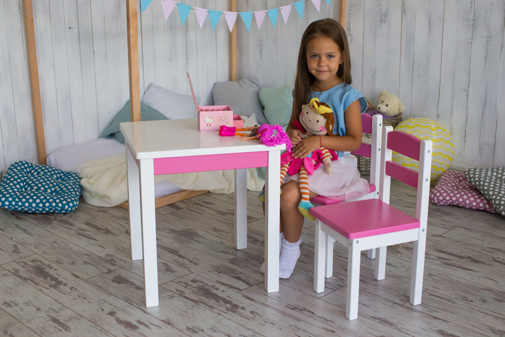 Комплект детской мебели "Юниор". Столик + 2 стульчика - фото 2 - id-p157812821