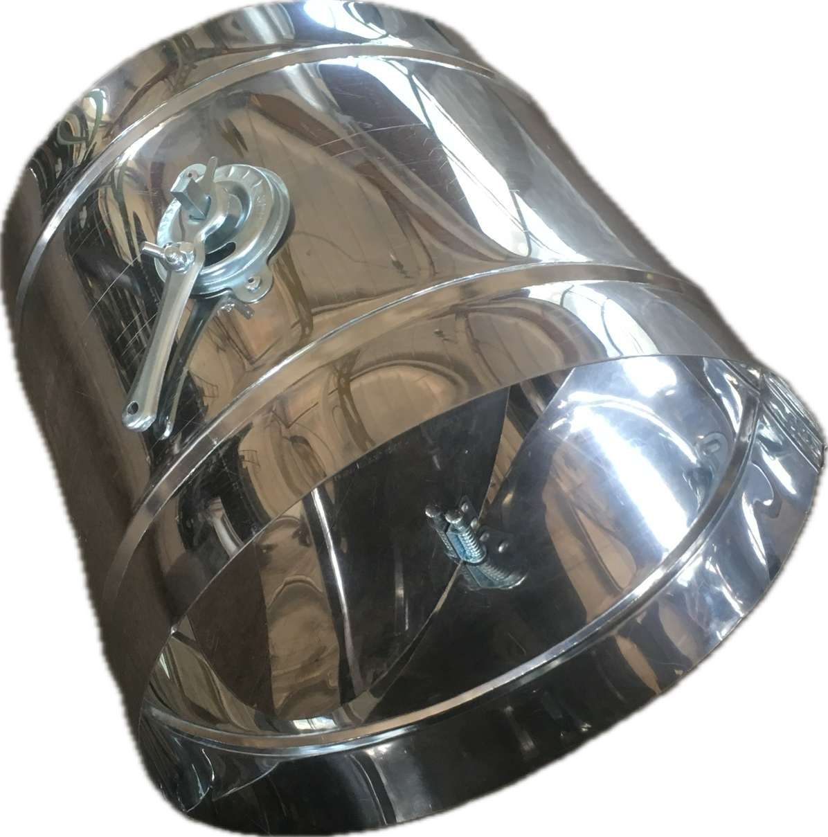 Дросель - клапан для вентиляції діаметр 250 мм, круглий оцинк. 0,5 мм.