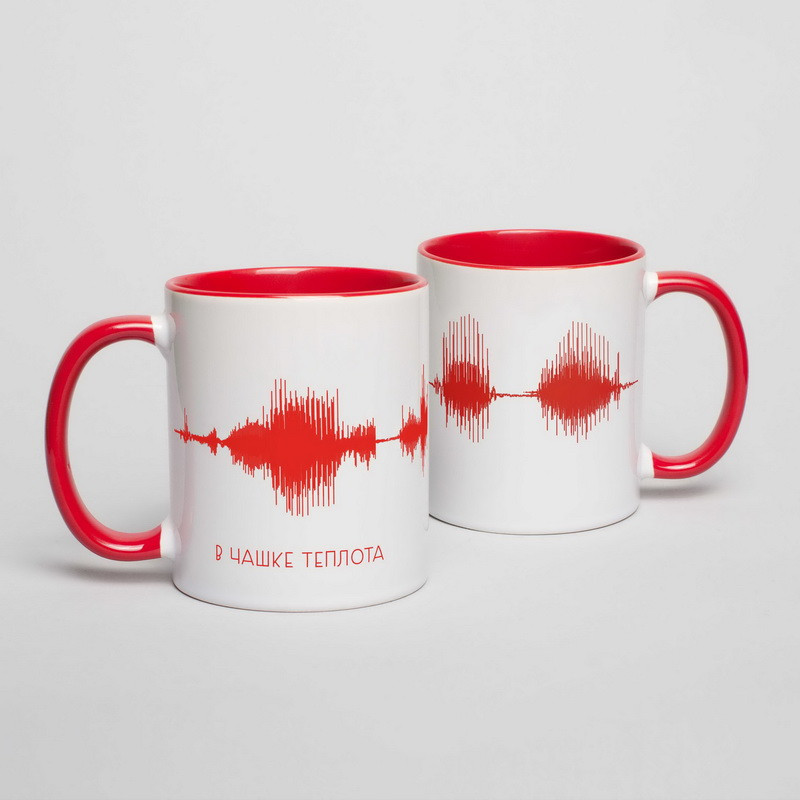Чашка "Картина голосом" персоналізована, Червоний, Red, фото 1