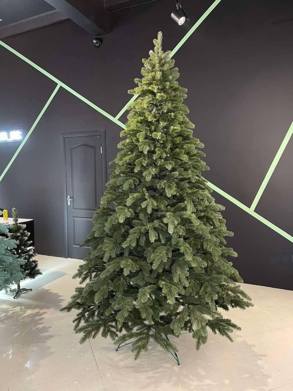 Повністю лита ялинка MERRY VIP зелена, штучна лита зелена ялинка від 1.1 до 2.5 метра