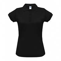 Футболка поло Лакоста жіноча 100% бавовна чорна в асортименті
