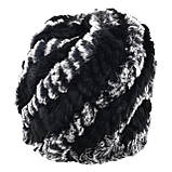 Шапка Леді Люкс, чорно-сіра (78730001), фото 4