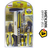 Wmc Tools Набор инструментов 101пр.1/4"(6гр)(5-13мм,шарнирно-губцевый, биты,расходник), в блистере (20101)