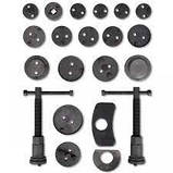 Набір знімачів гальмівних циліндрів 21 шт. 2 воротки з прав. і лівою різзю Asta, фото 2