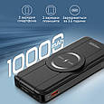 УМБ Promate PowerPack-Fold 10000 mAh, MagSafe, USB-C PD, USB-A QC3.0 Black (powerpack-fold), фото 3