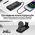 УМБ Promate PowerPack-Fold 10000 mAh, MagSafe, USB-C PD, USB-A QC3.0 Black (powerpack-fold), фото 9