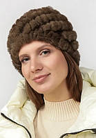 Шапка хутряна Леді Люкс, коричнева (78730004)