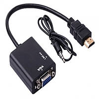 Адаптер переходник HDMI - VGA Black