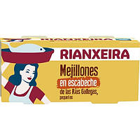 Мидии в Соусе Эскабачо Rianxeira Mejillones упаковка 2*85 г Испания