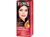 Крем-краска Спелая вишня для волос КЕРАТИН 5.2 ТМ Florex FG