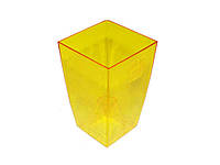 Цветочный горшок Финезия 125*125 25-желтый прозрачный 377-25 2,2л ТМ LAMELA FG