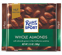 Ritter Sport Chocolate Whole Almonds, 100 гр. Германия