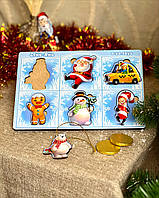 ☃️Дерев'яний сортер-вкладиш (дерев'яний пазл) "Новорічний"🌲