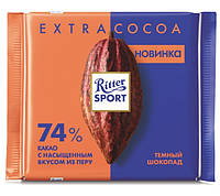 Шоколад Темный Ritter Sport 74% какао из Перу 100 г Германия