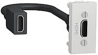 Розетка HDMI 1 модуль біла [NU343018] ABS-UV Unica New Шнейдер Електрік